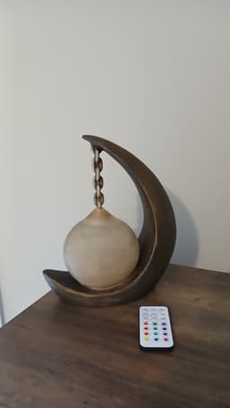Crescent Moon Hanging Orb Lamp 3d model