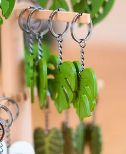Leaf Keychain - Monstera 3d model