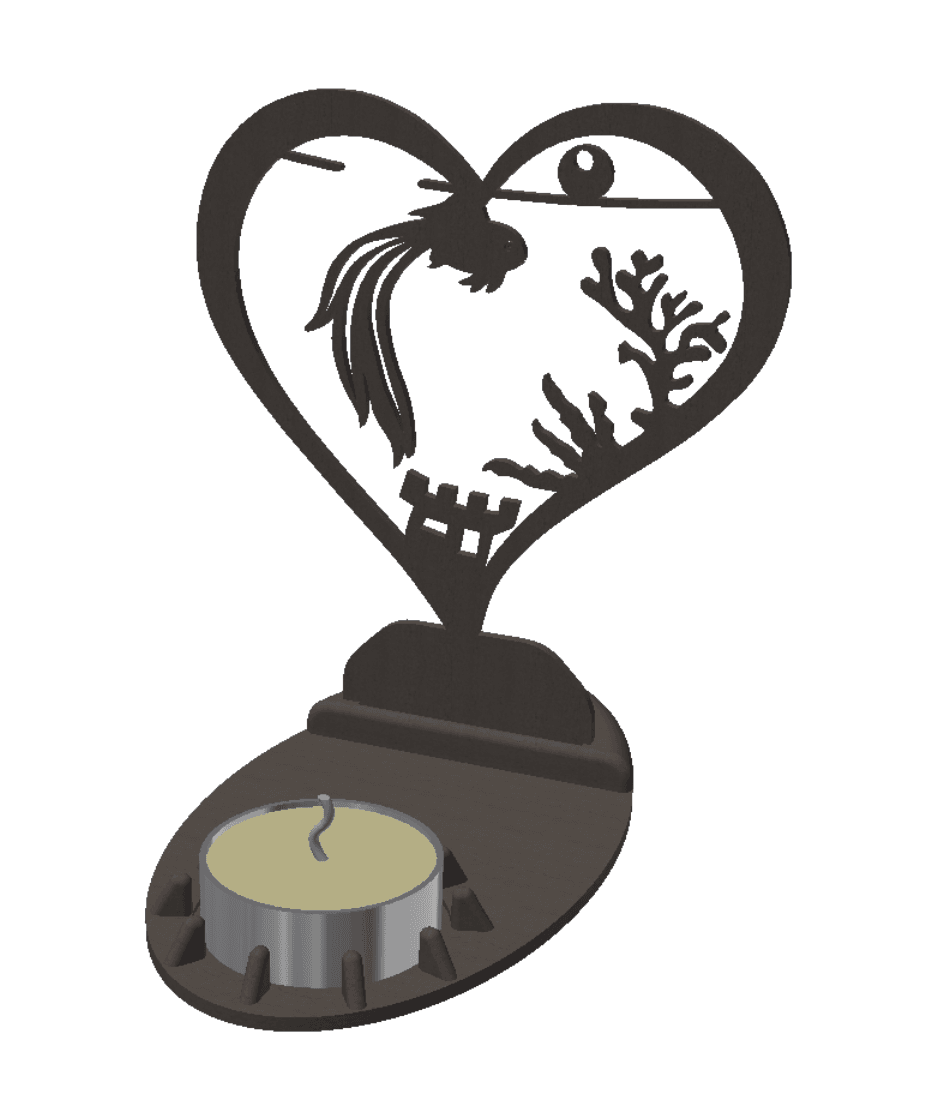 Candle Holder Decoration 3d model