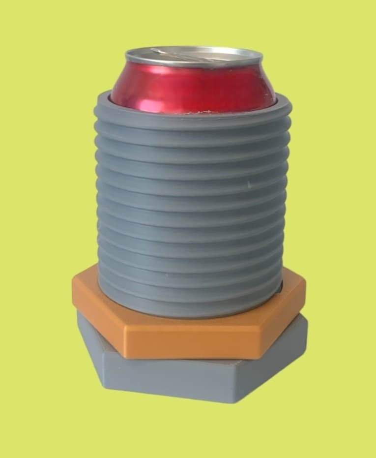 Bolt and Nut Koozie 3d model