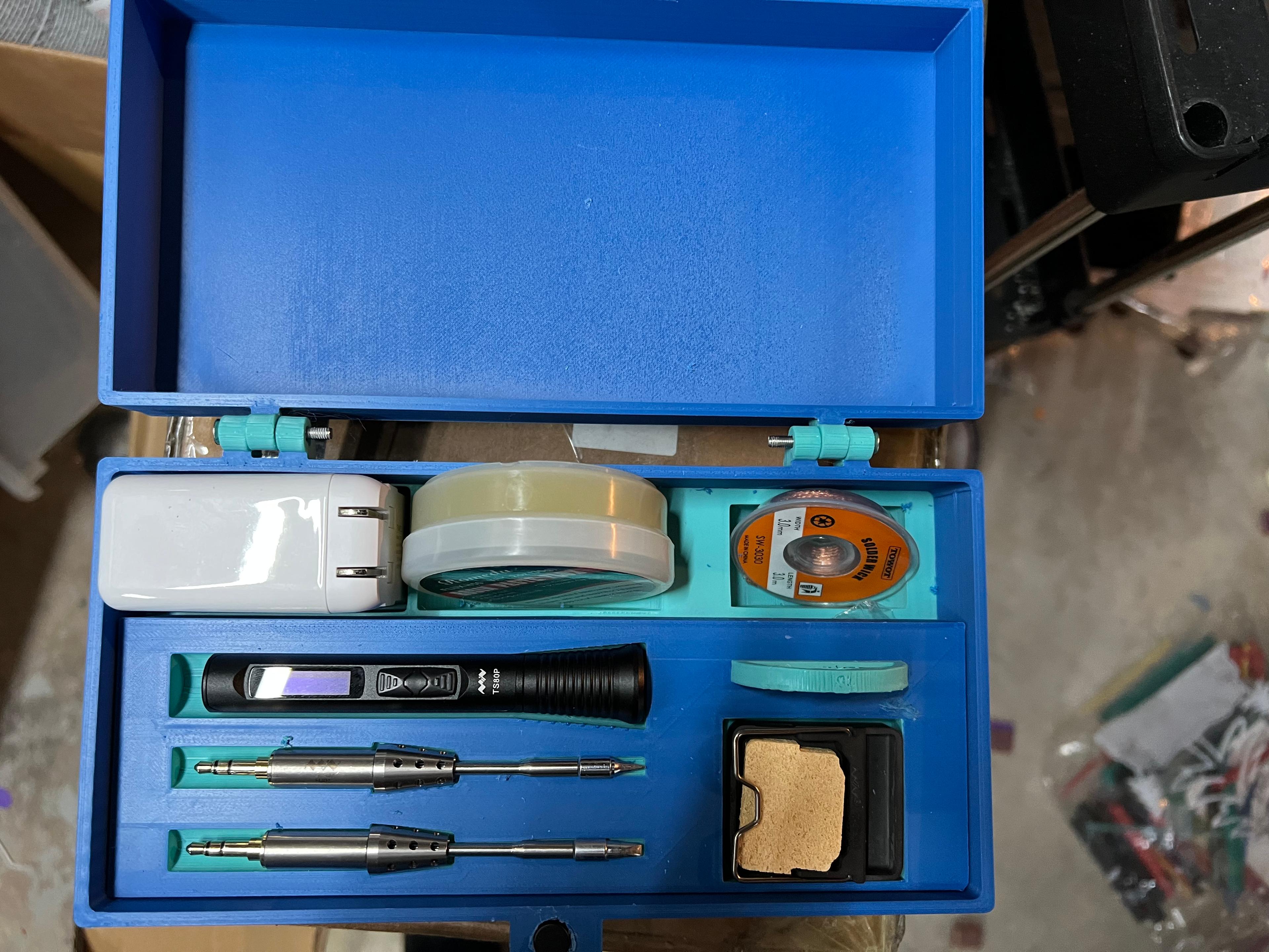 TS80P Soldering Kit Tool Box 3d model