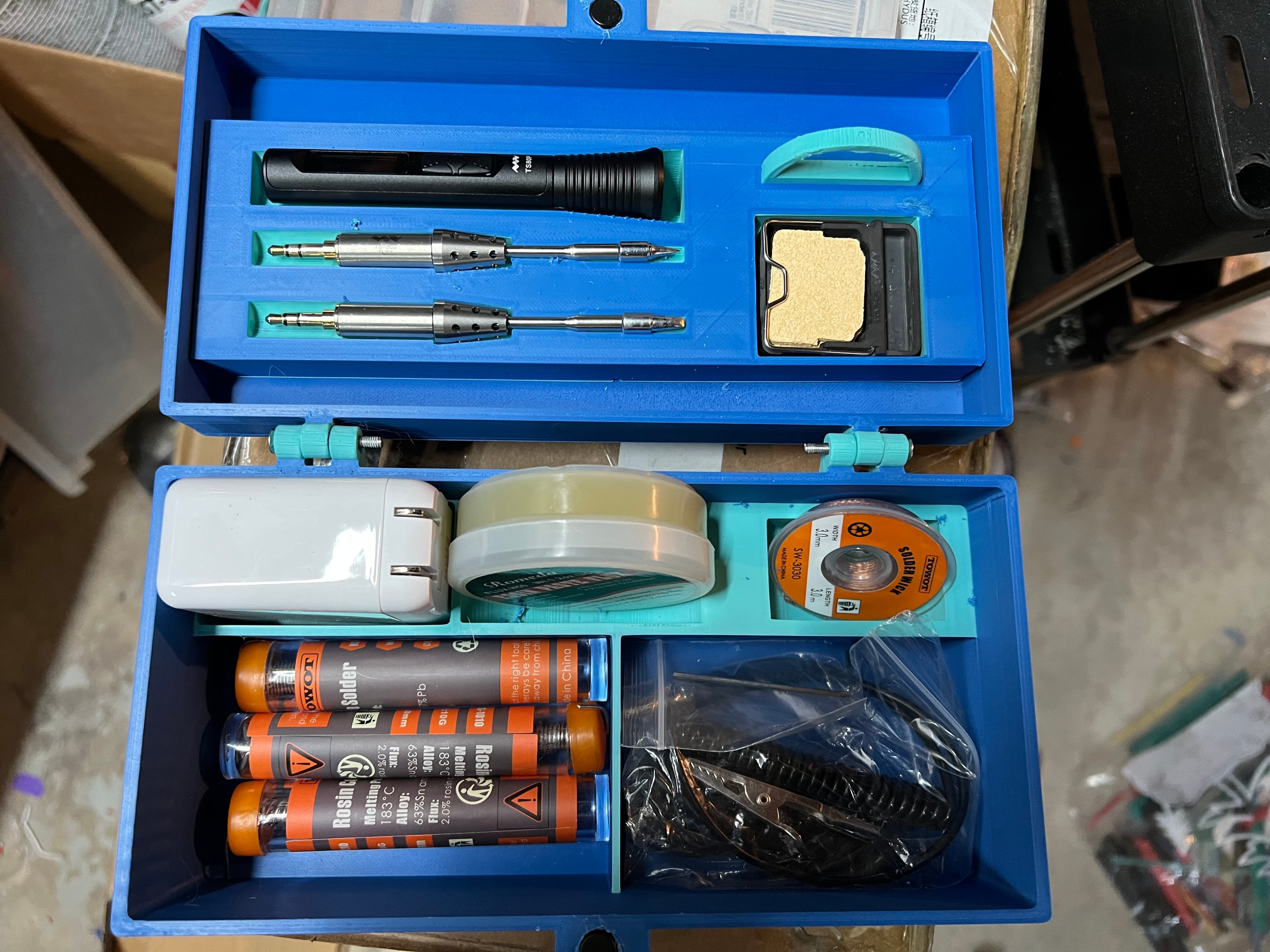 TS80P Soldering Kit Tool Box 3d model
