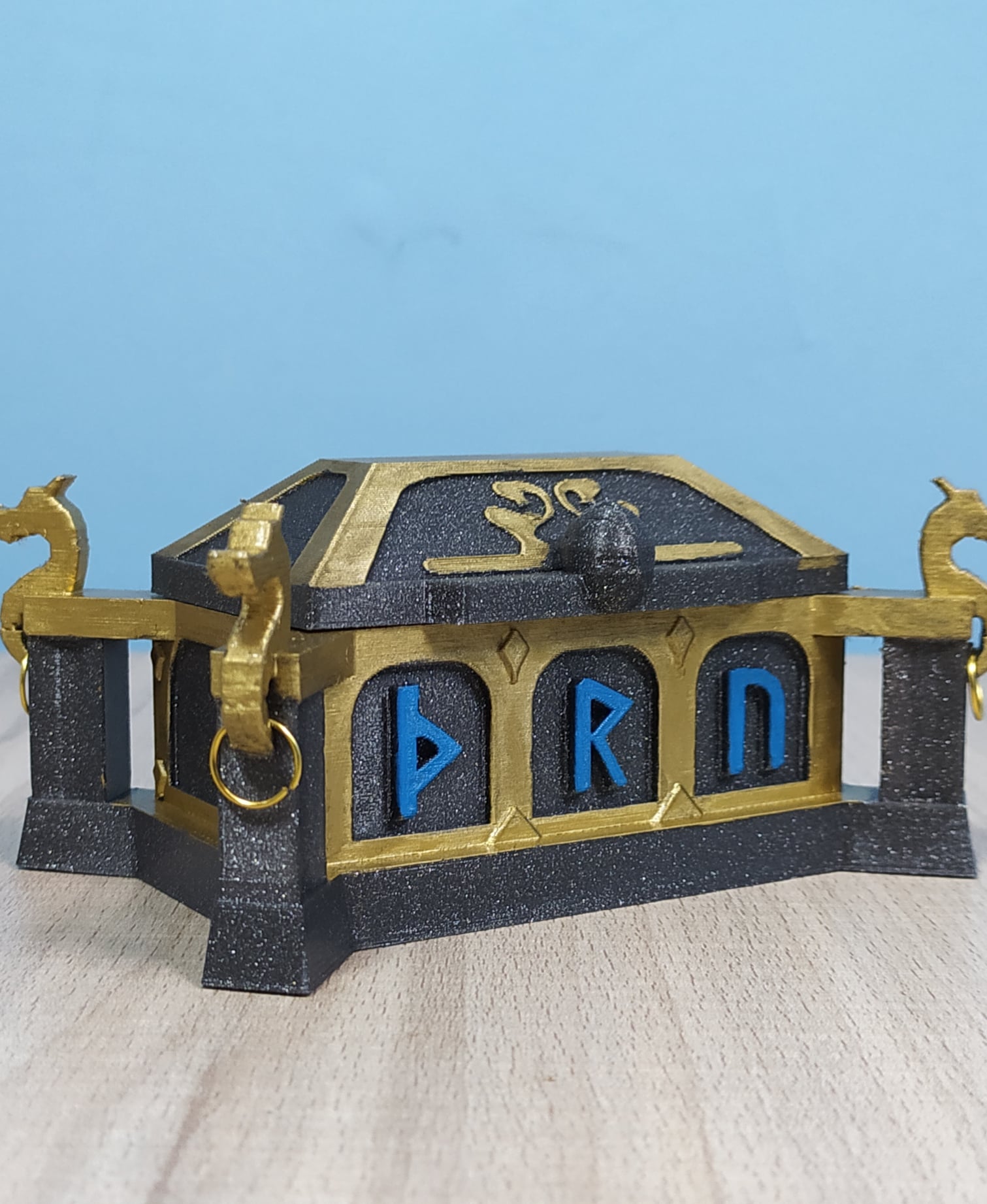 GoW Nornir Rare Chest Collectible - Ancient Runic Treasure Chest - AMS / CFS Compatible 3d model