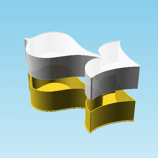 HEAVY TEARDROP-SHANKED RIGHTWARDS ARROW, nestable box (v1) 3d model