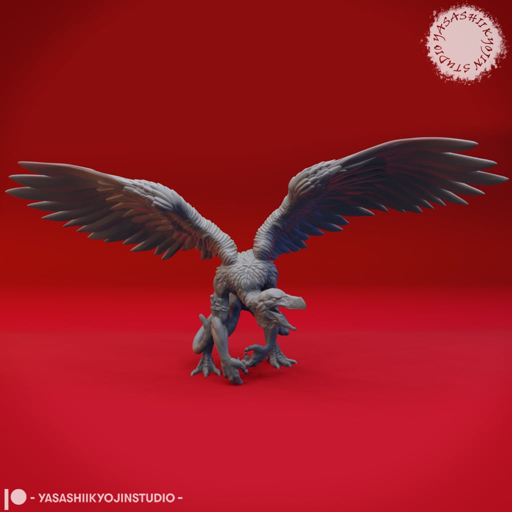 Vrock - Tabletop Miniature (Pre-Supported) 3d model