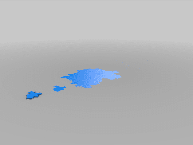 Aperiodic tile Einstein 3d model