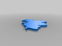 Aperiodic tile Einstein 3d model