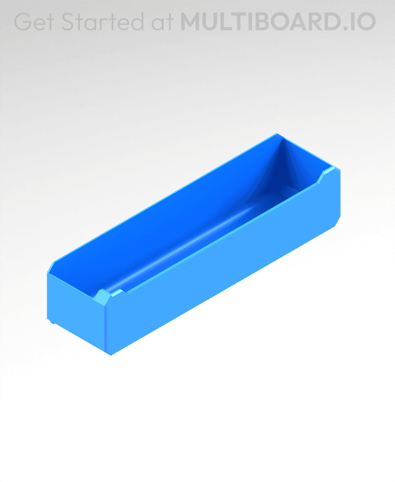 4x1x1 LU - Labelled - MultiBin Simple Drawer 3d model