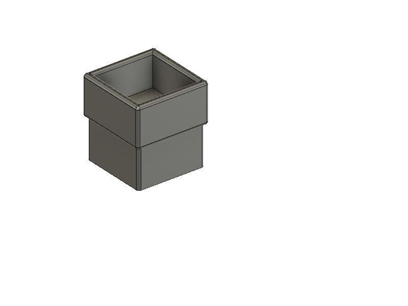 45mm x45mm x 29.5mm Table Foot Extension 3d model