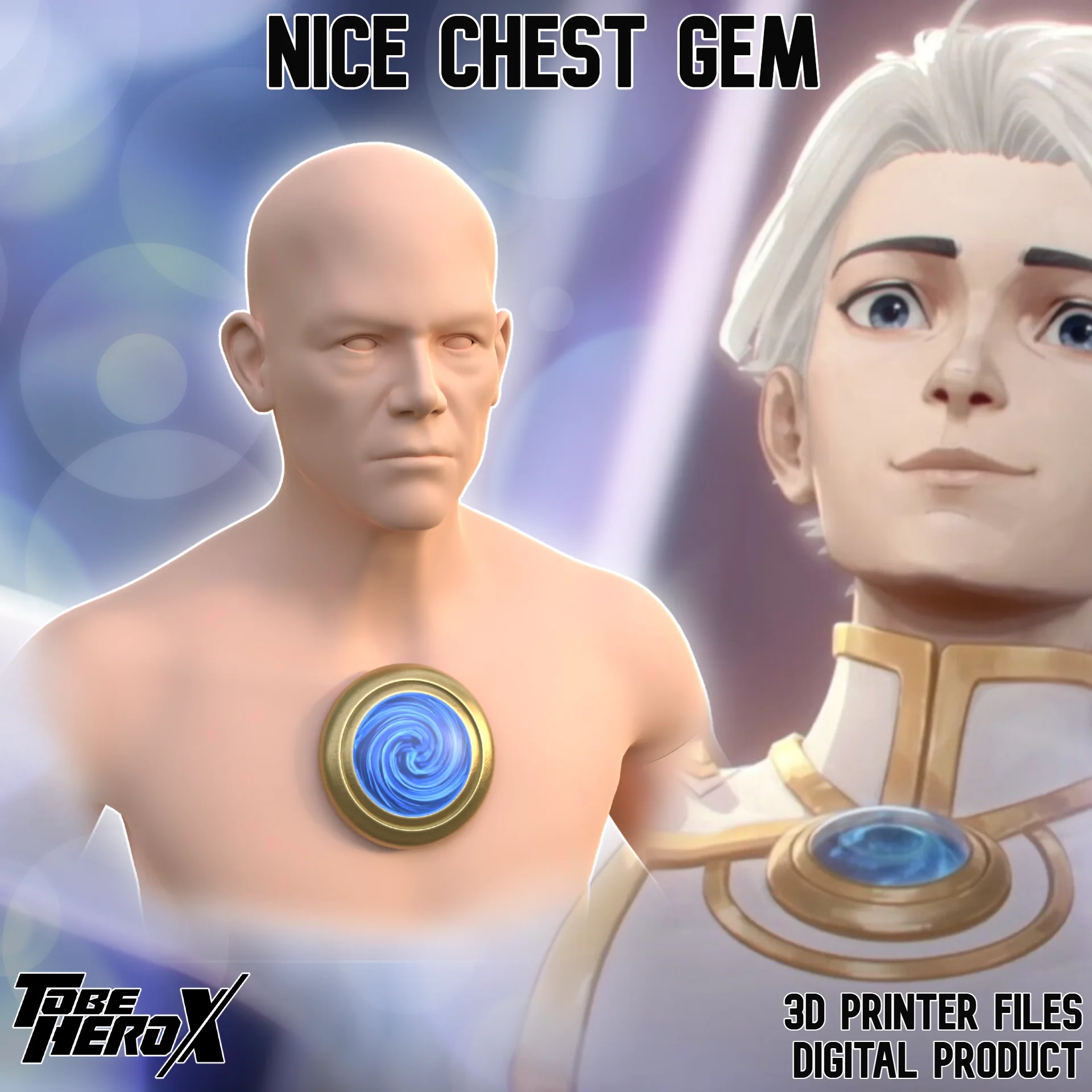 Nice Chest Gem/Crystal Piece To Be Hero X 3d model