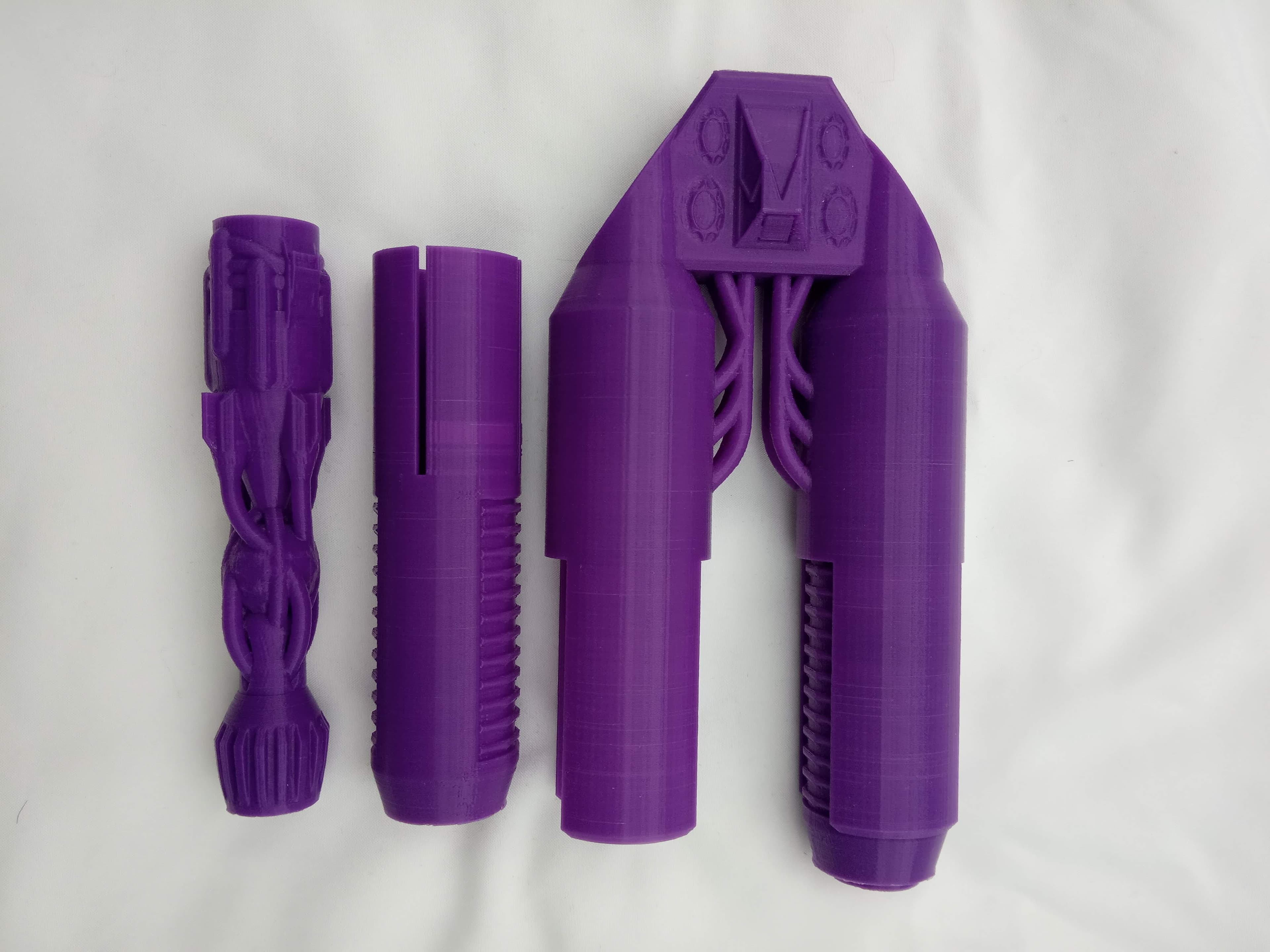 racing spaceship with detachable engines 3d model
