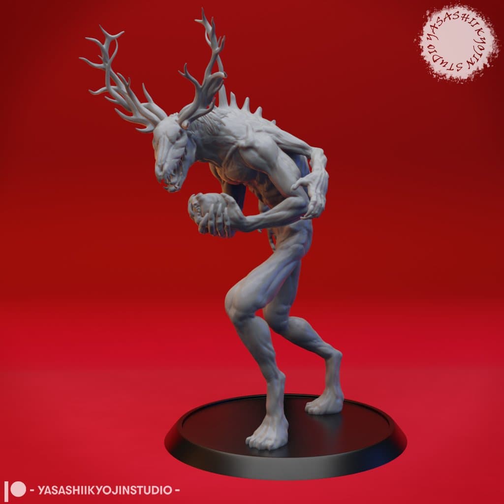 Wendigo - Tabletop Miniature 3d model