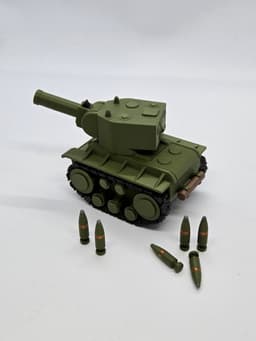 QT-2 Tank Toy — Mini tank that shoots! 3d model