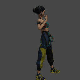 K-Pop Singer Inspired by Zoey v2 3d model