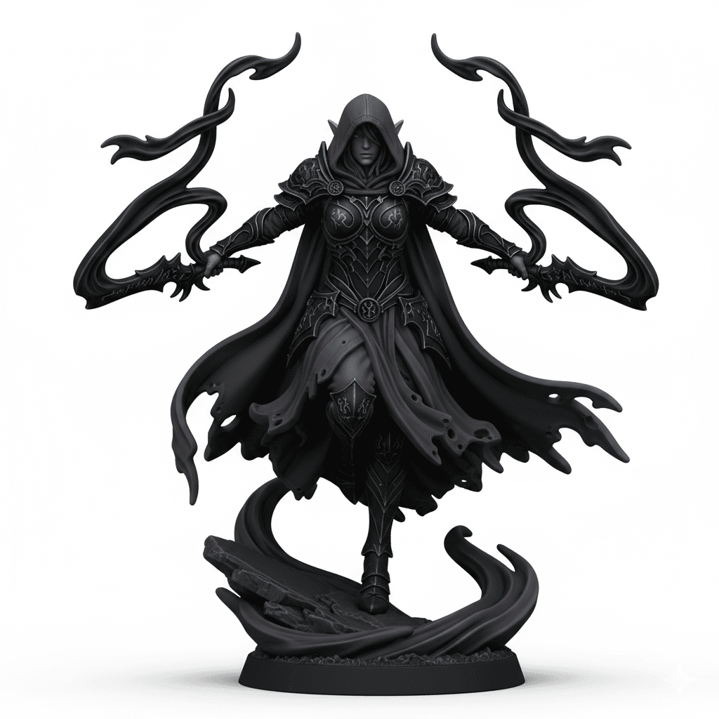 Elven Shadow Dancer Ribbon Blades High Quality STL 3d model