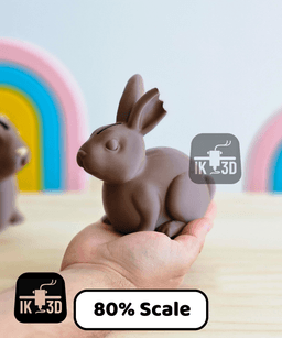Easter Chocolate Bunny Piggy Bank / No Supports / 3MF Included 3d model