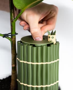 Self-Watering Plant Spike with Bamboo Buddy! - STL & 3MF Files 3d model