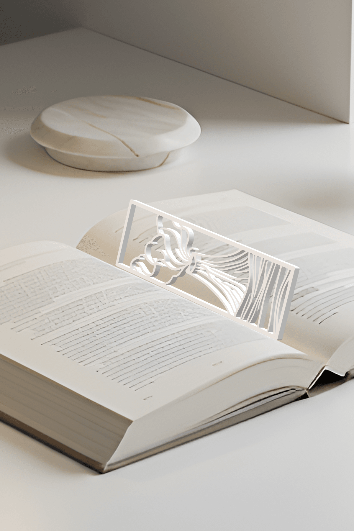 Volcano Bookmark, Gift Idea 3d model