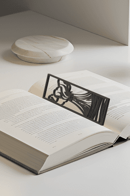 Volcano Bookmark, Gift Idea 3d model