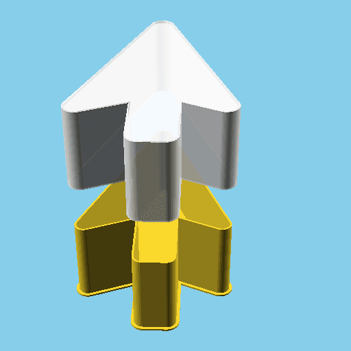 Mouse Pointer, nestable box (v1) 3d model