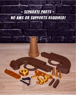 Flintlock – Gun Kit (No AMS, No Support, No Glue) 3d model