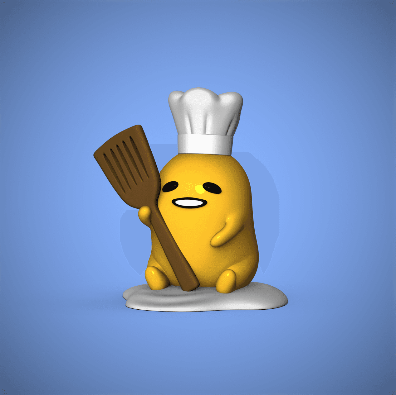 Gudetama -Chef 3d model