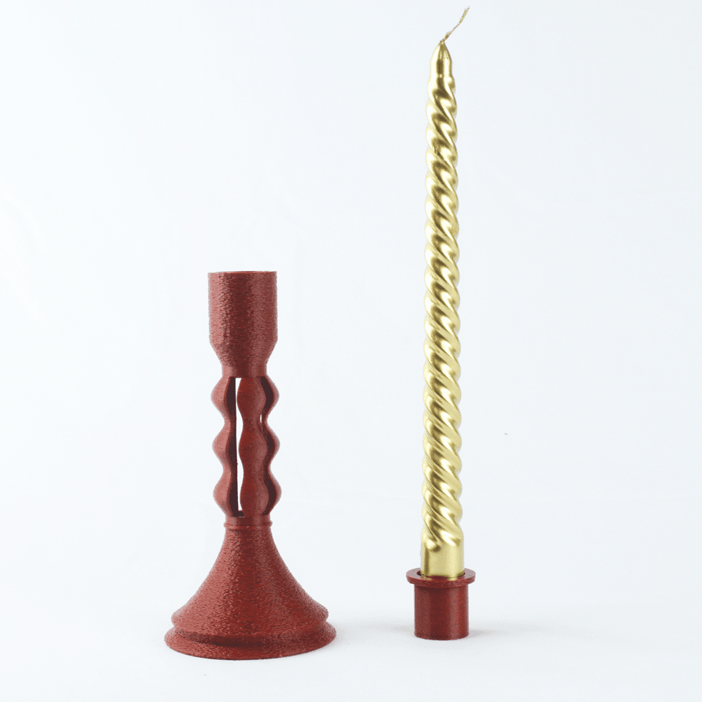 The Ember Modern Candle Holder STL | 3D Printable Decorative Candle Stand | Home Decor 3d model