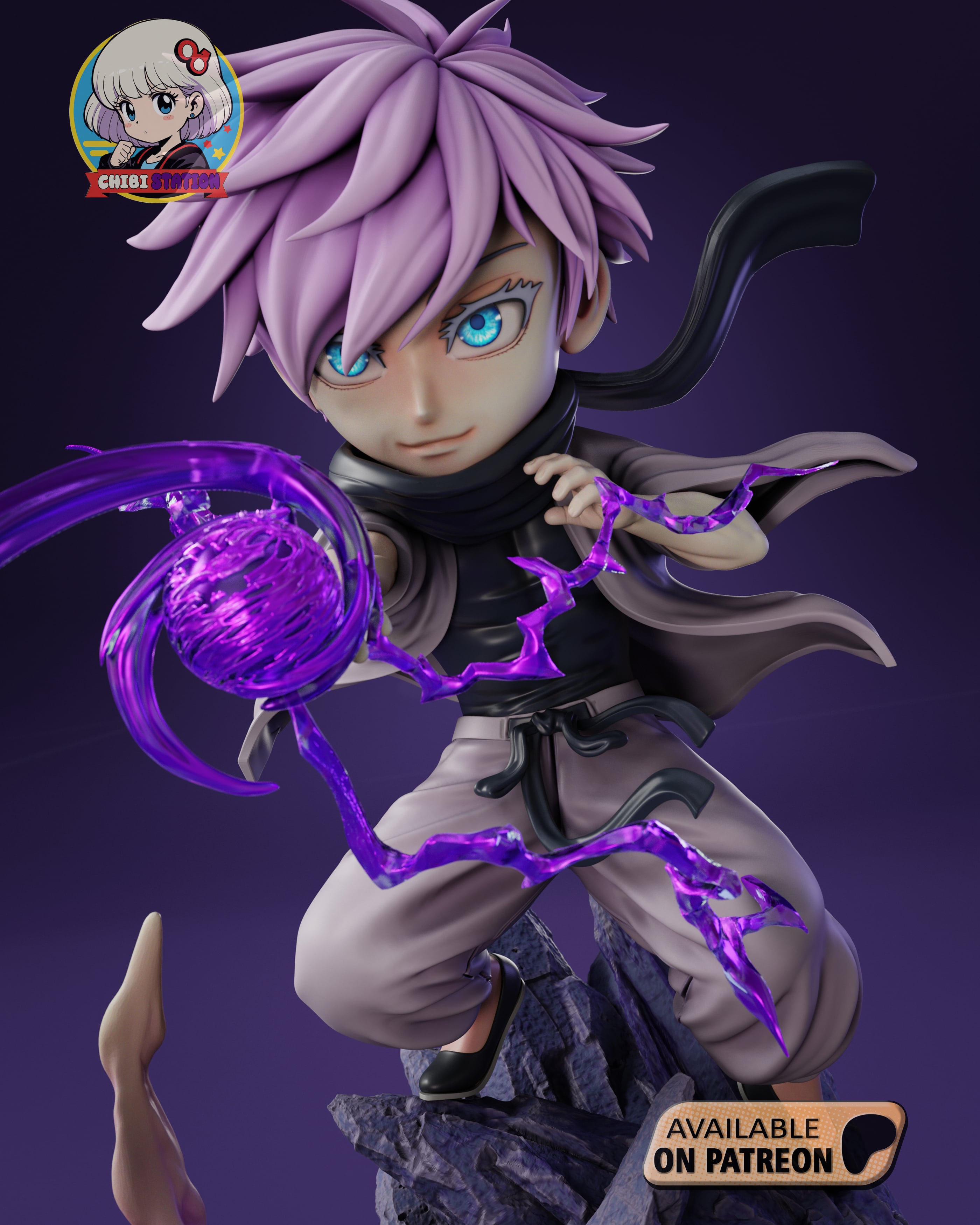 Gojo Jujutsu Kaisen Chibi - Premium Collectible 3d model