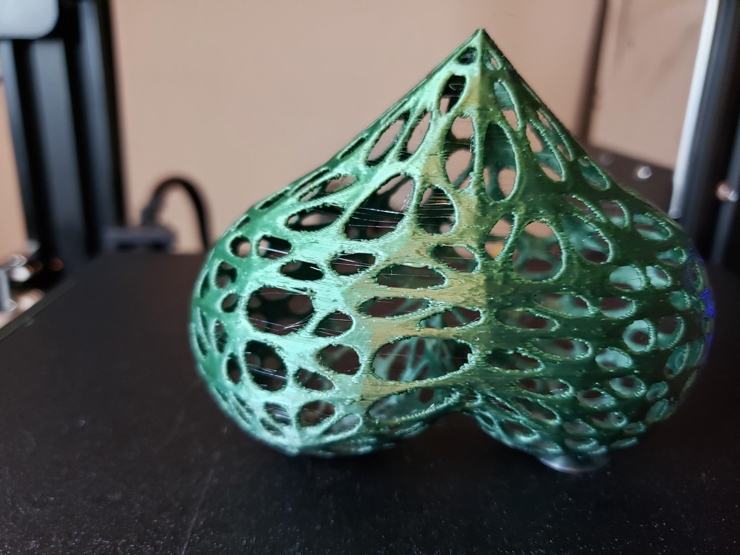 Another Stupid Heart - Retraction Enabled made a cleaner print. - 3d model
