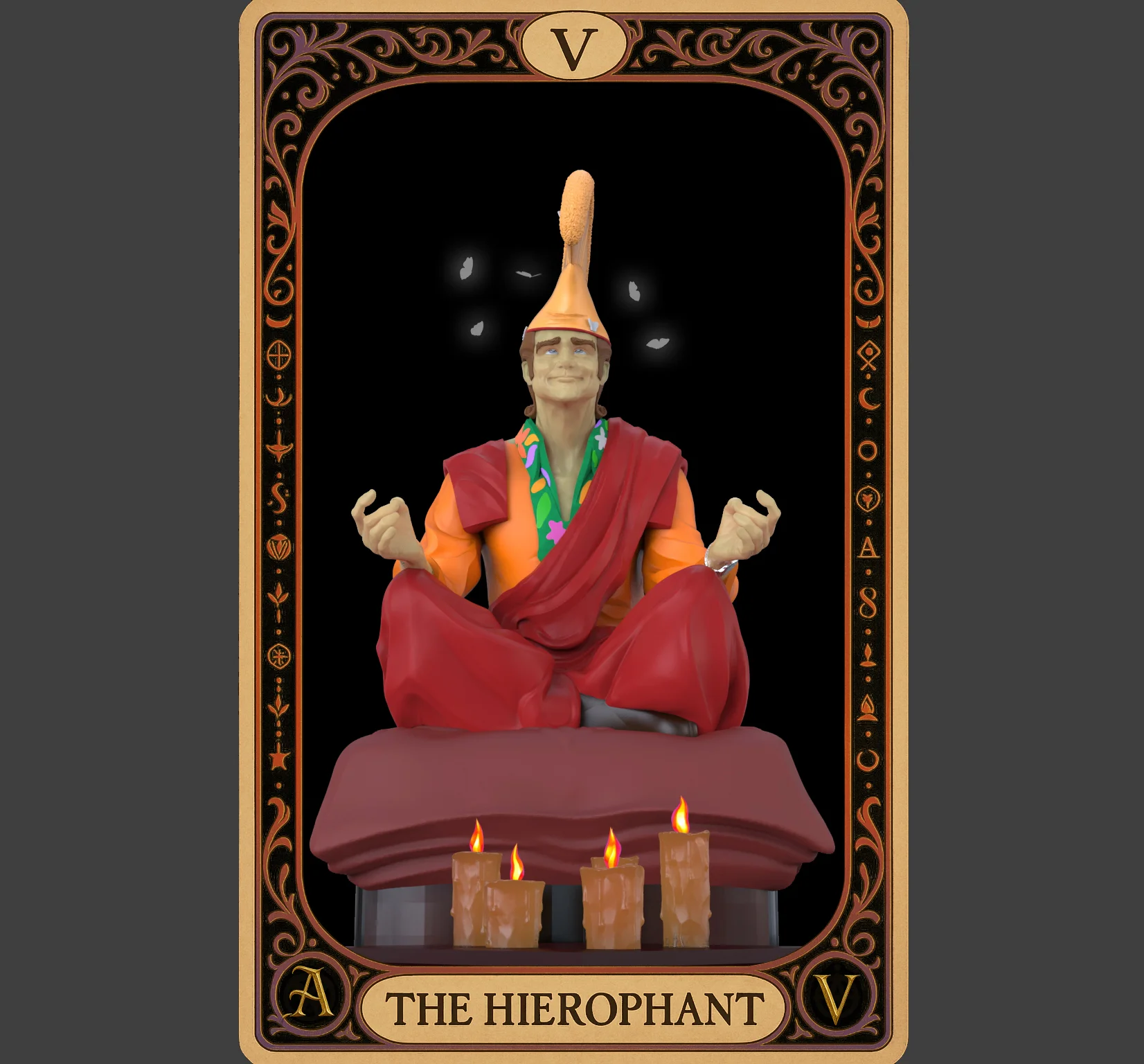 Ace Ventura — The Hierophant (Meditation Scene) 3d model