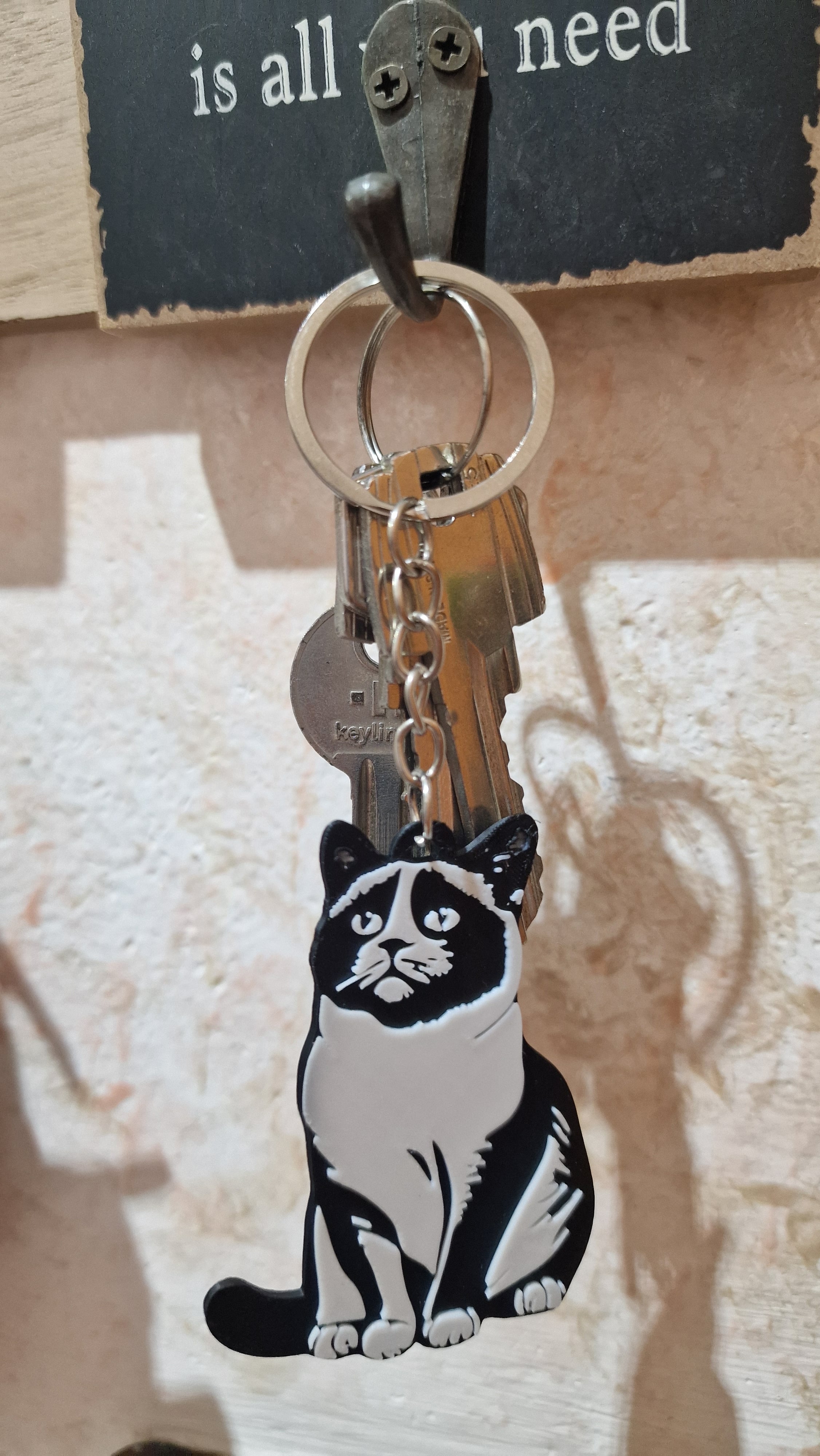 Snowshoe keychain+magnet 3d model
