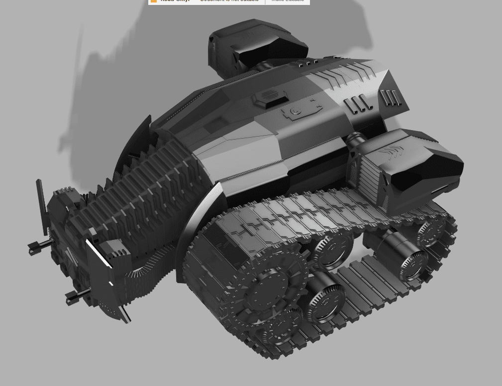 Dark Knight War Machine 3d model