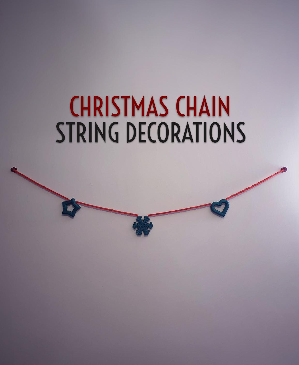 Christmas Chain Decorations 3d model