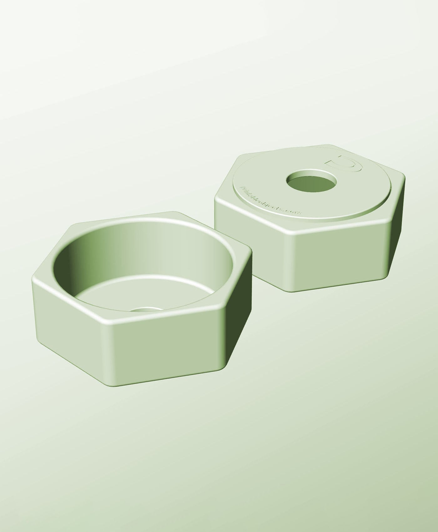 CH128-55-P Stacking pierced component box bin for makers 3d model
