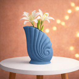 Shell Vase & Organizer | Nautilus Shell Decor Vase | Coastal Home Accent 3d model