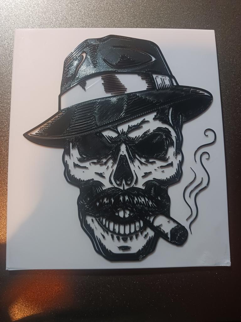 smoking skull 3d model