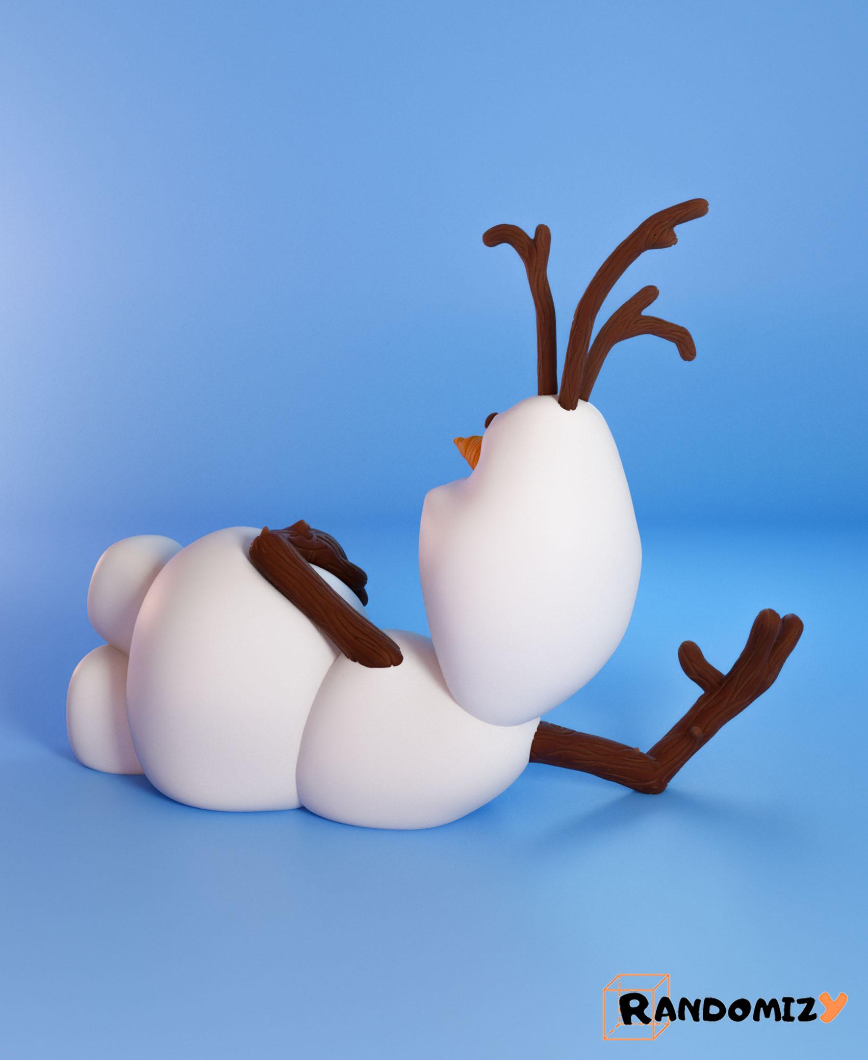 (Mischievous) Olaf (Fanart) 3d model