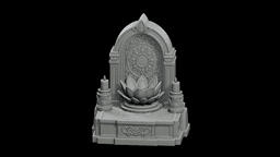 Meditation Mini Shrine STL - Printable Spiritual Decor Object 3d model