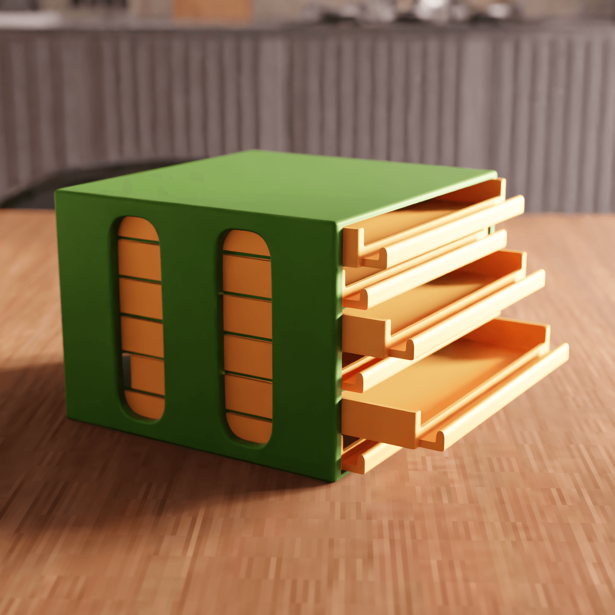 Mini Modular Drawer – Stackable Storage Box 3d model