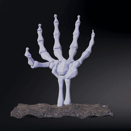 Skull Hand Spooky / Halloween Ornament 3d model