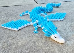 Flexi Wing Crystal Dragon 3d model