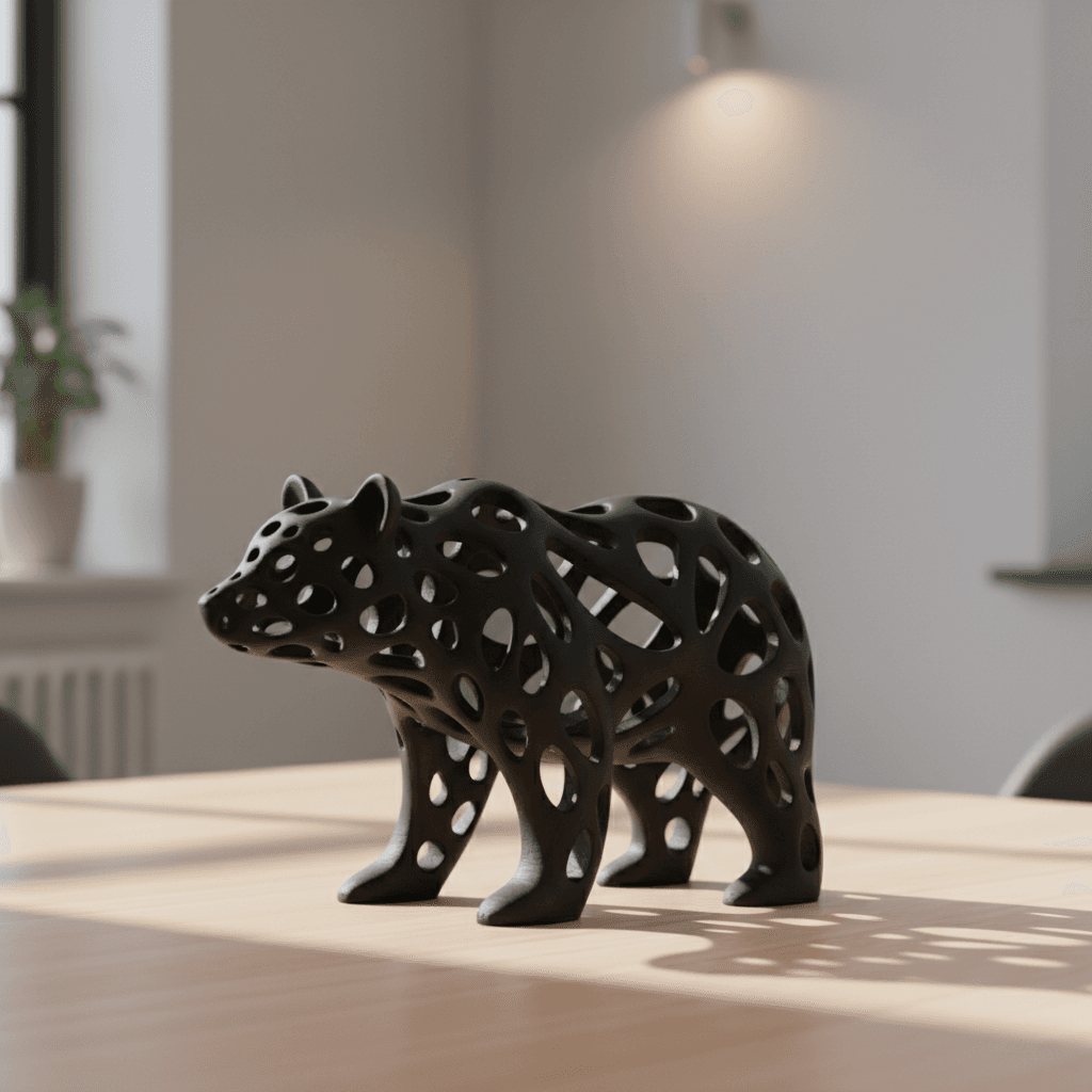 Hollow Animal Sculpture STL 3d model