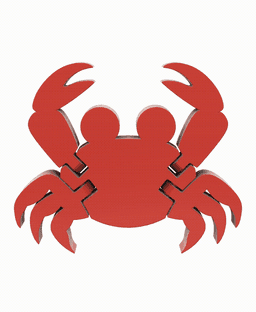 Articulated Crab 3d model