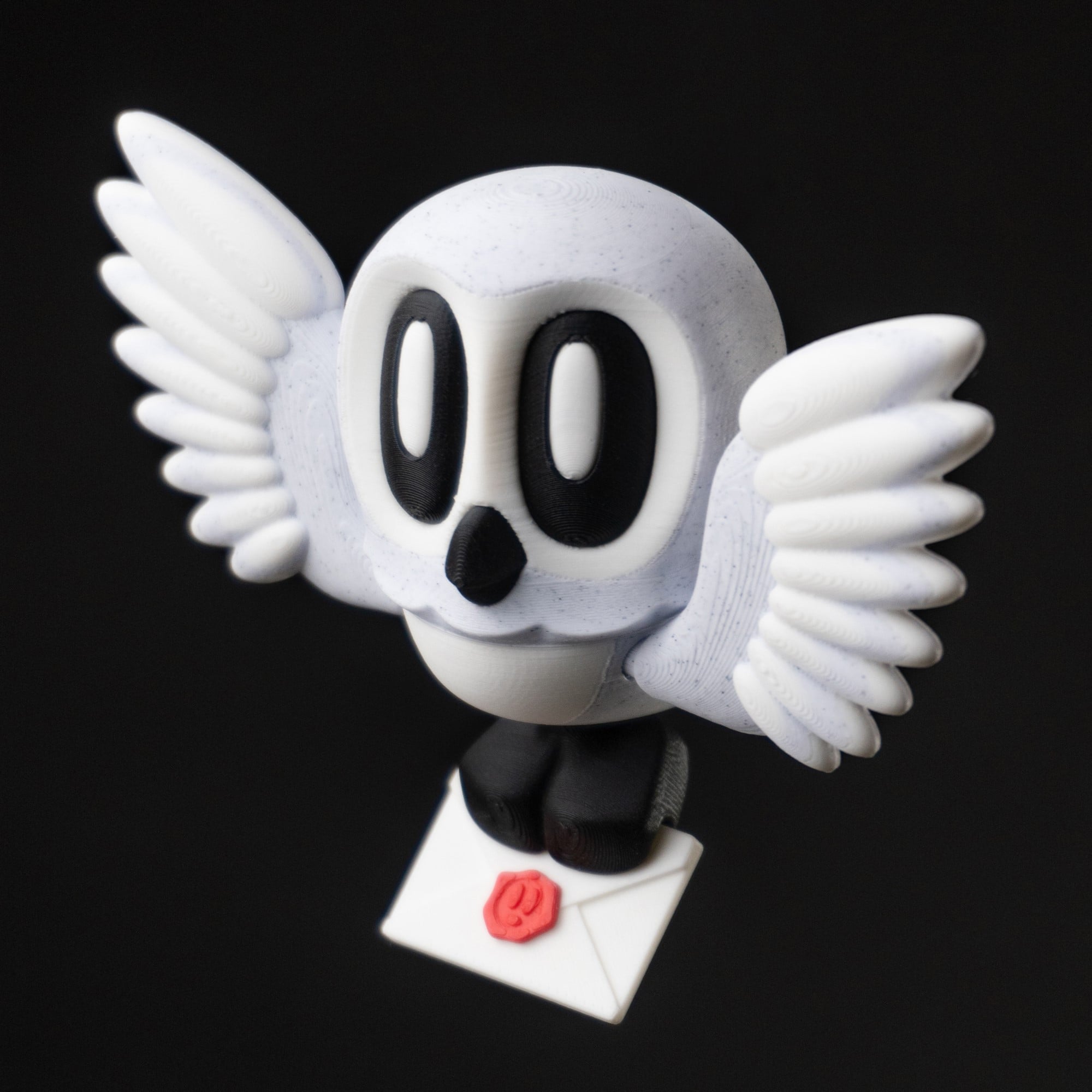Blob Owl - Mini Modular Articulated Art Toy 3d model