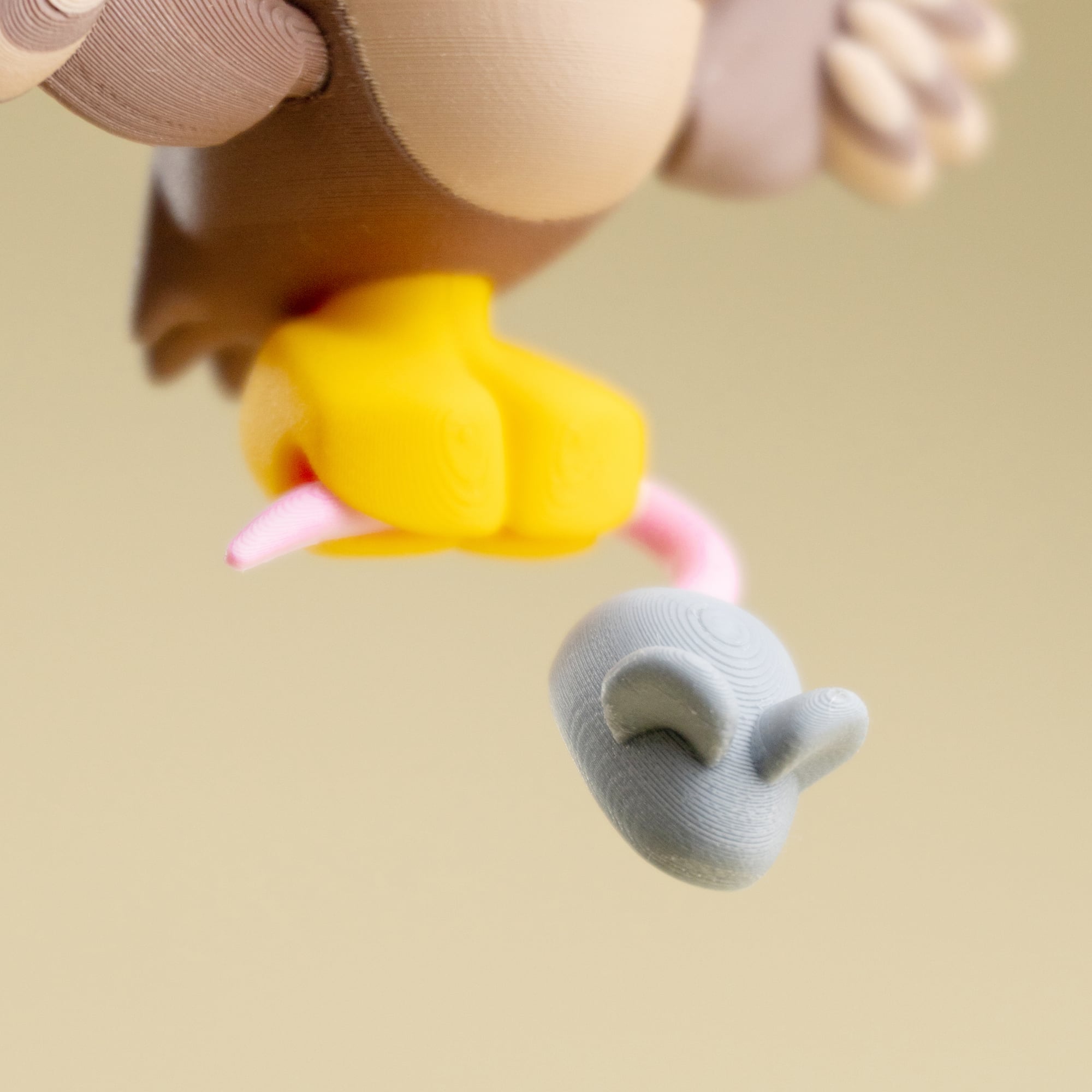 Blob Owl - Mini Modular Articulated Art Toy 3d model