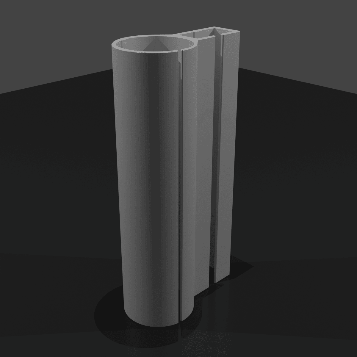 Behind TV Nvidia Shield Tube Mount 3d model