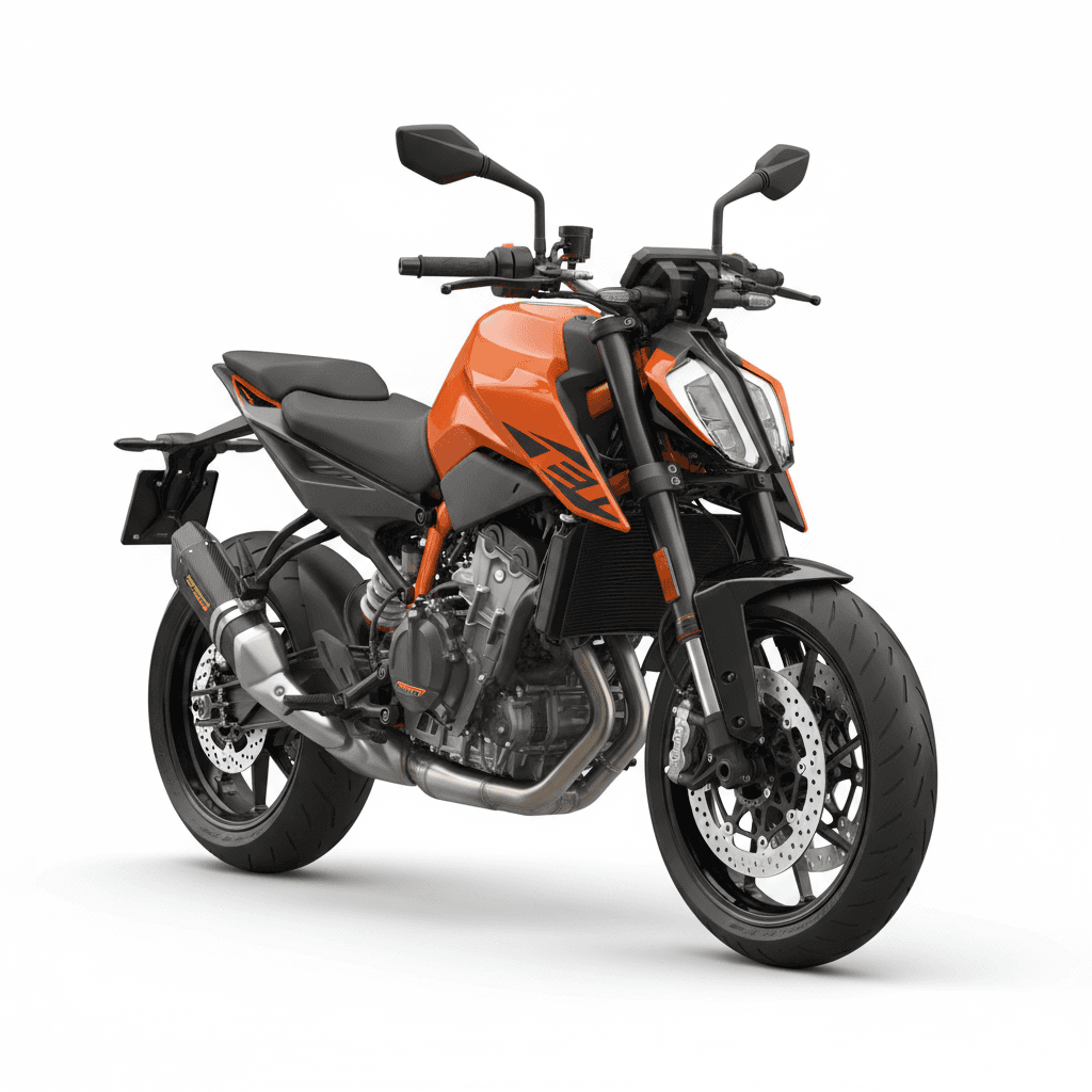 Motorcycle : KTM 890DukeR Hyper Naked Motorcycle 3d model