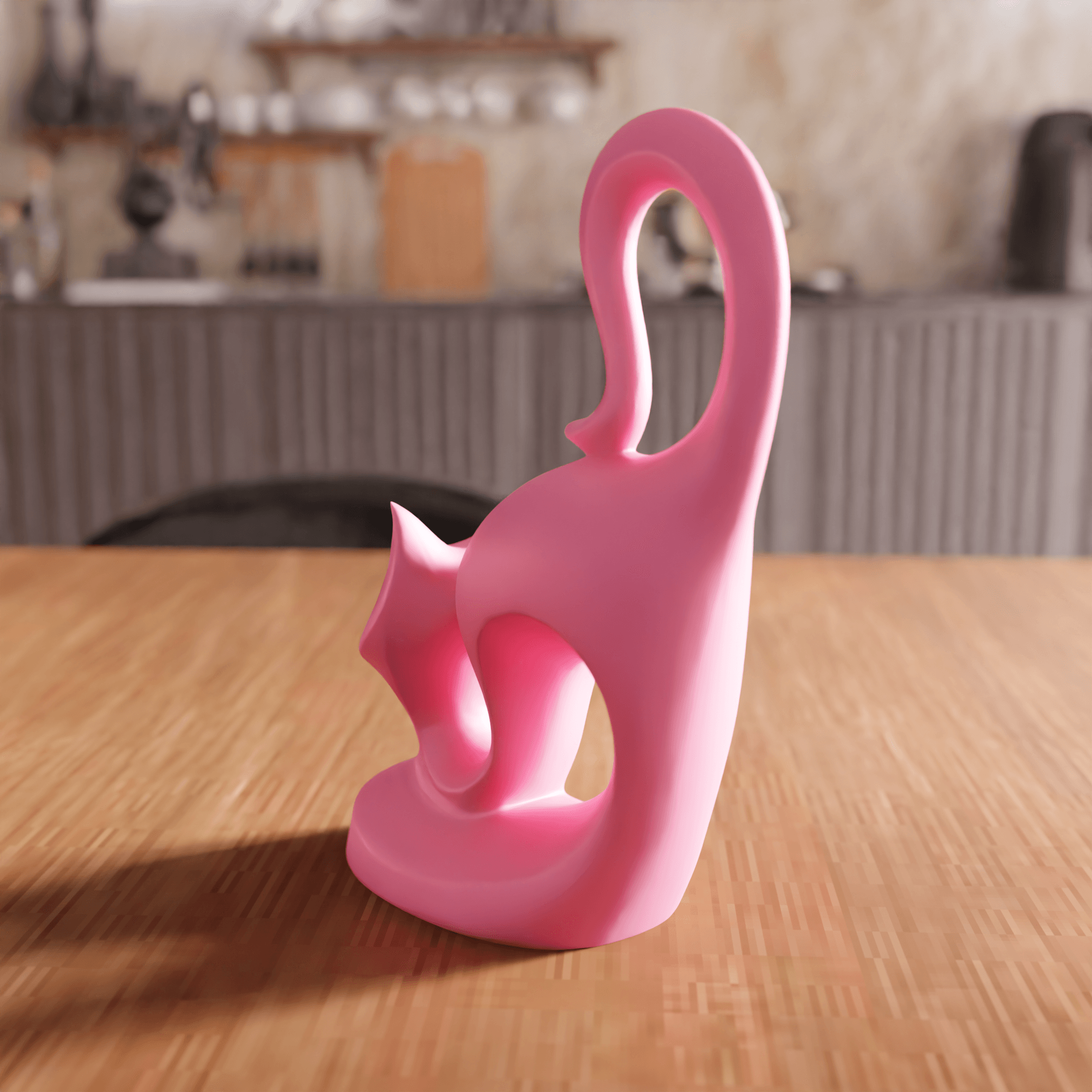 Abstract Cat Sculpture 3d model
