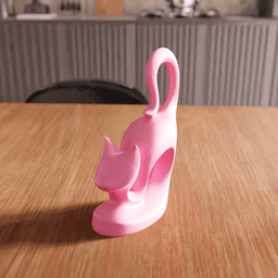 Abstract Cat Sculpture 3d model