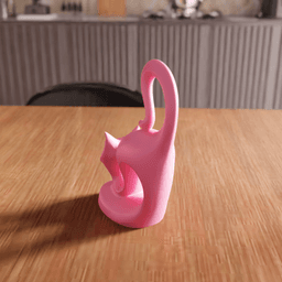 Abstract Cat Sculpture 3d model